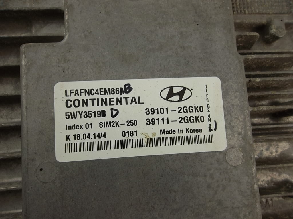 2015-2017 Hyundai Sonata Engine Control Module ECM ECU 39111-2GGK0