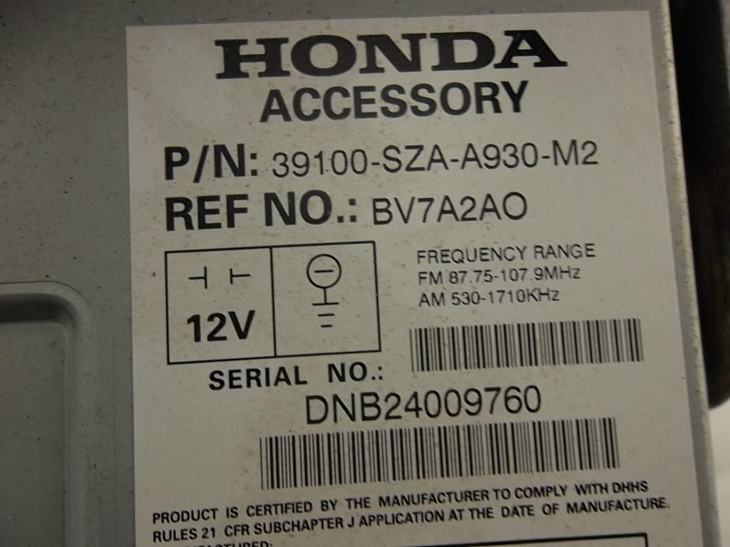 2014 Honda Pilot DVD GPS Navigation Radio CD Player