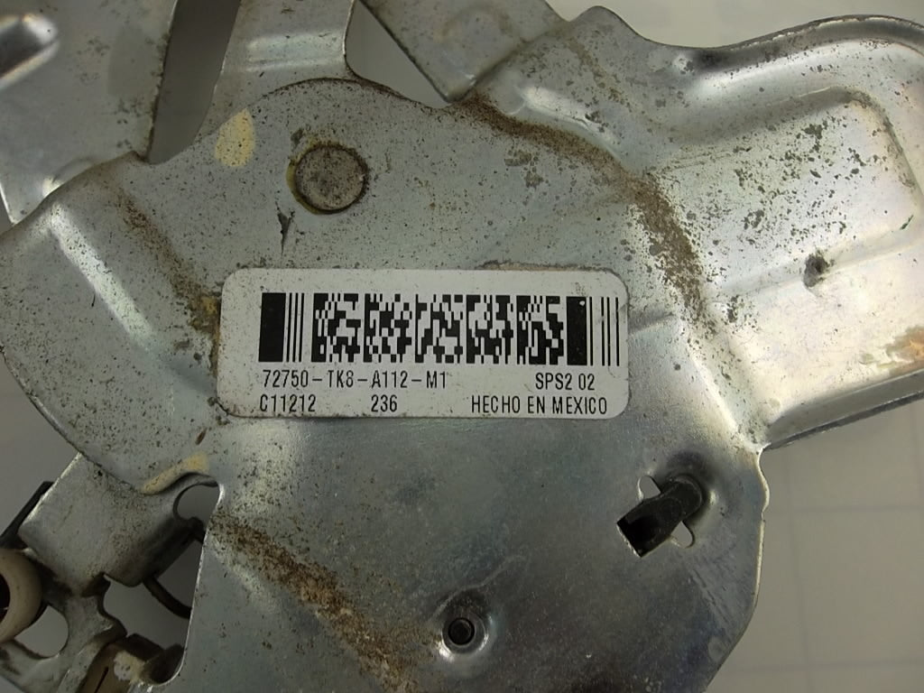 2011-2017 Honda Odyssey Power Window Regulator w/Motor Rear Driver 72750-TK8-A11
