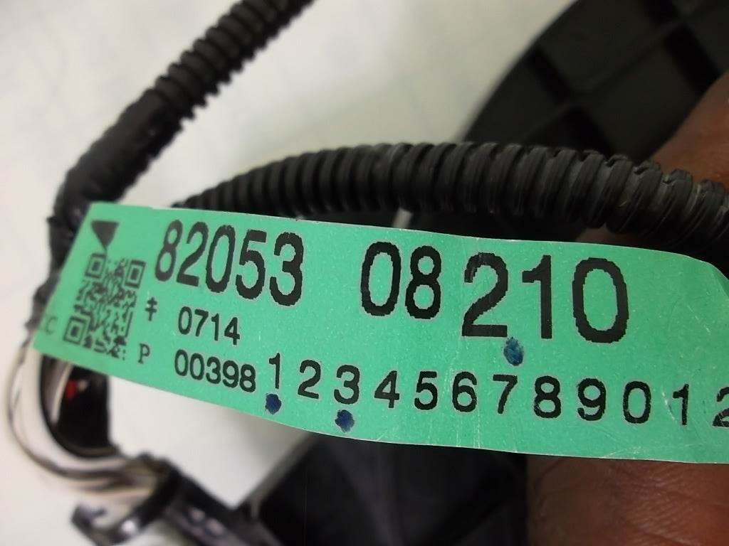 2011-2015 Toyota Sienna Wire Sub-Assembly, Rear  Passenger Door 82053-08050