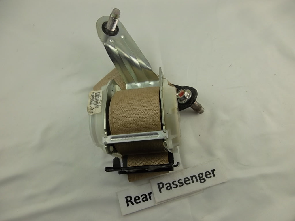 2008-2012 Honda Accord Sedan Rear Seat Belt Passenger Right Tan 04824-TA5-A00ZE